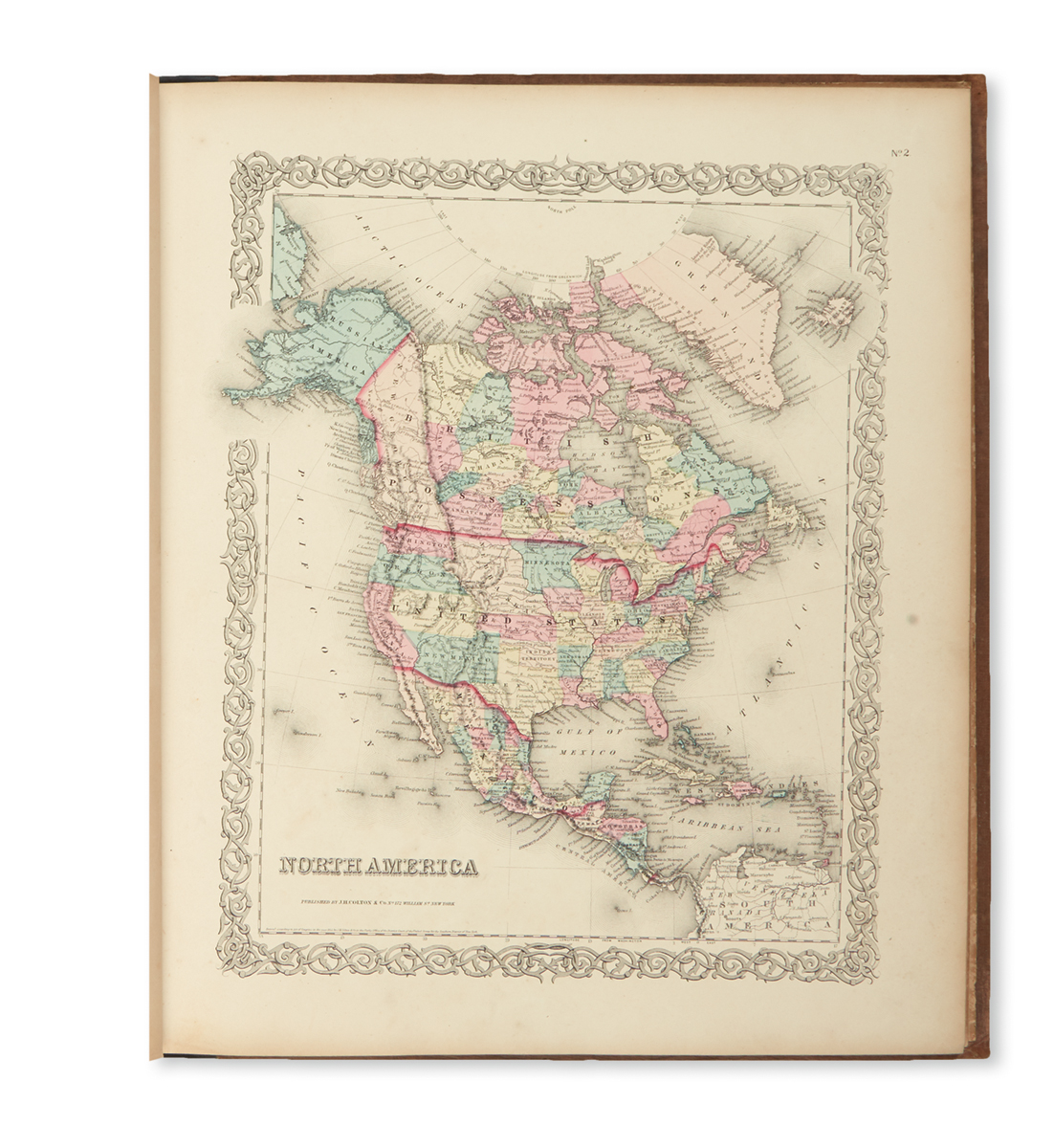 COLTON, GEORGE WOOLWORTH. Coltons Atlas of America,